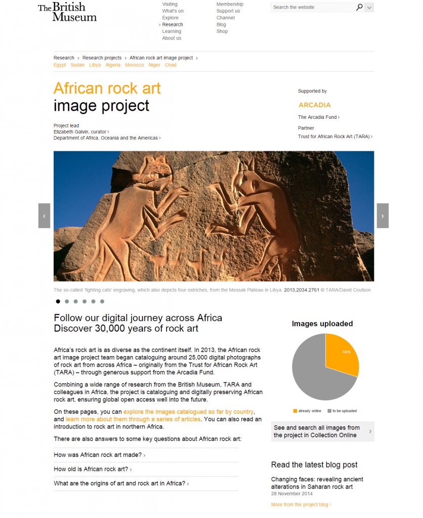 African rock art image project home page