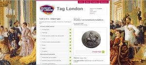 Image of Tag London interface page showing an object and a list of object types