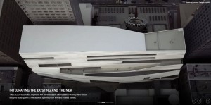 A flythrough video rendering shows how the museum will impact the San Francisco skyline.